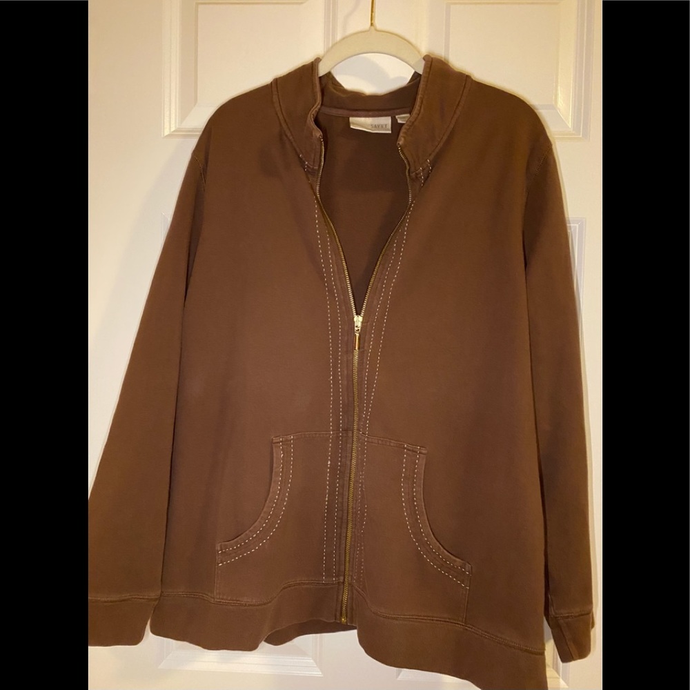 Pre-owned Sport Savvy brown sweatshirt.